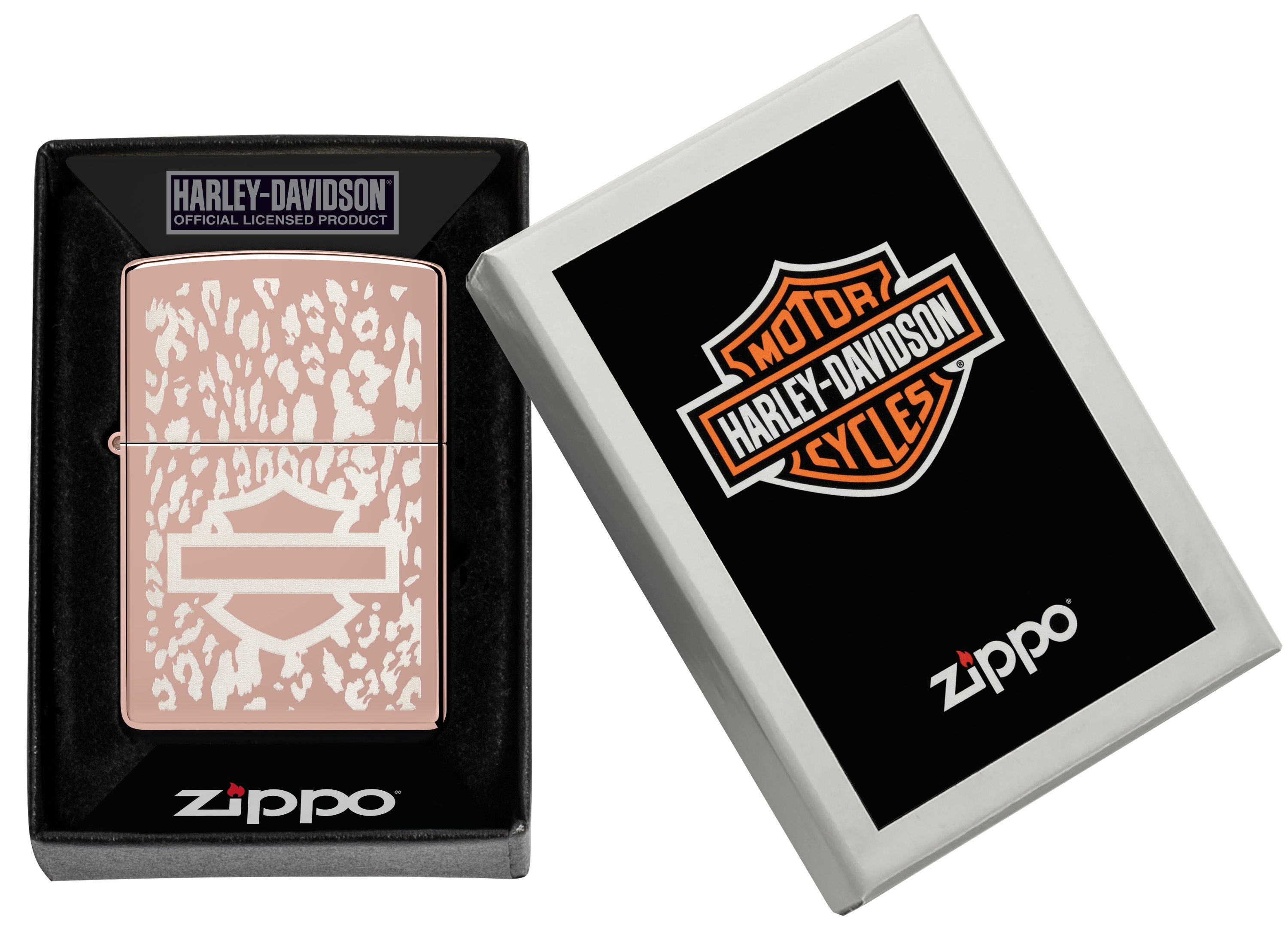 Front shot of Zippo Bejeweled Beetle Design High Polish Brass Windproof Lighter standing at a 3/4 angle.