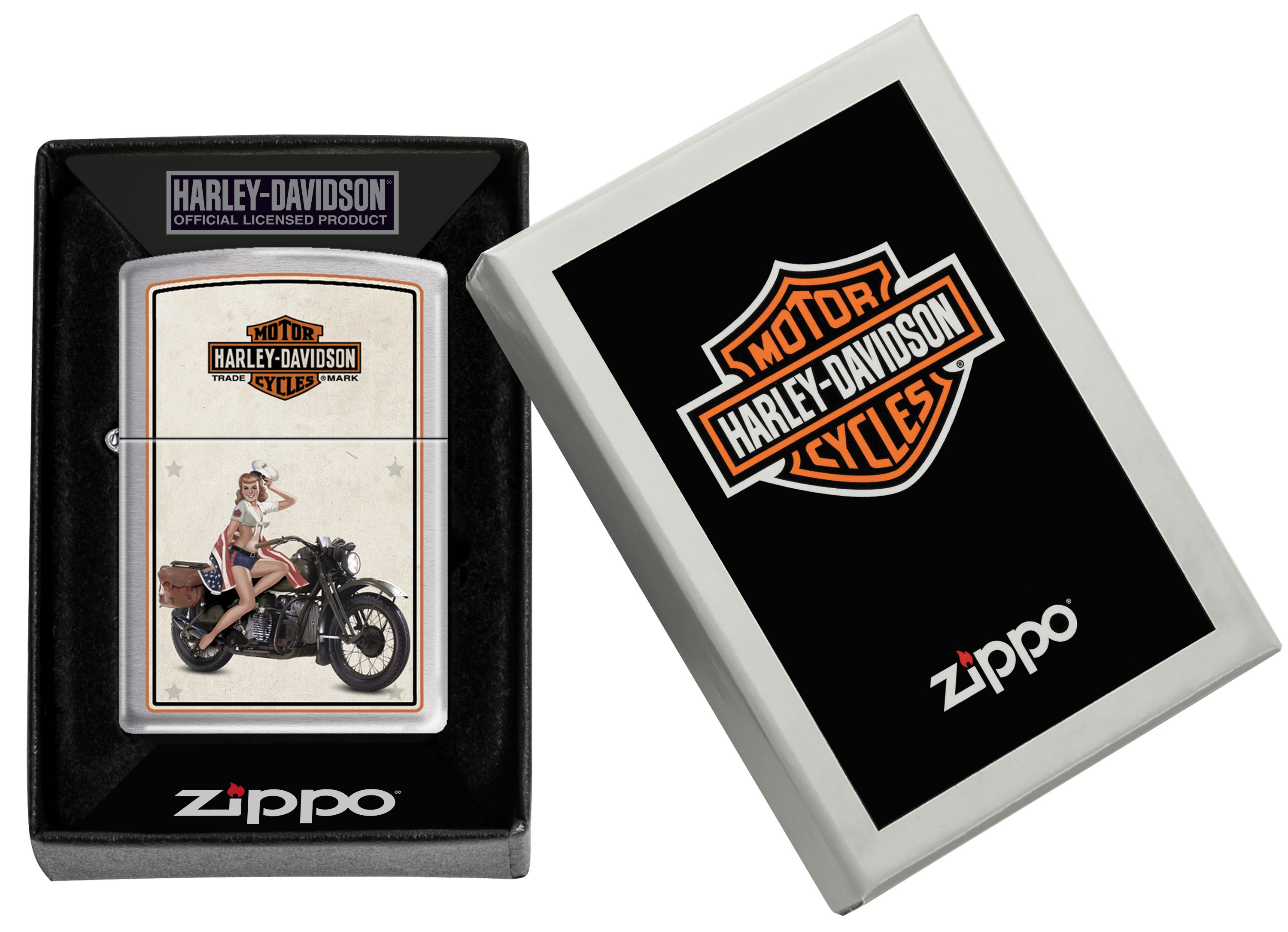 Front shot of Zippo Bejeweled Beetle Design High Polish Brass Windproof Lighter standing at a 3/4 angle.