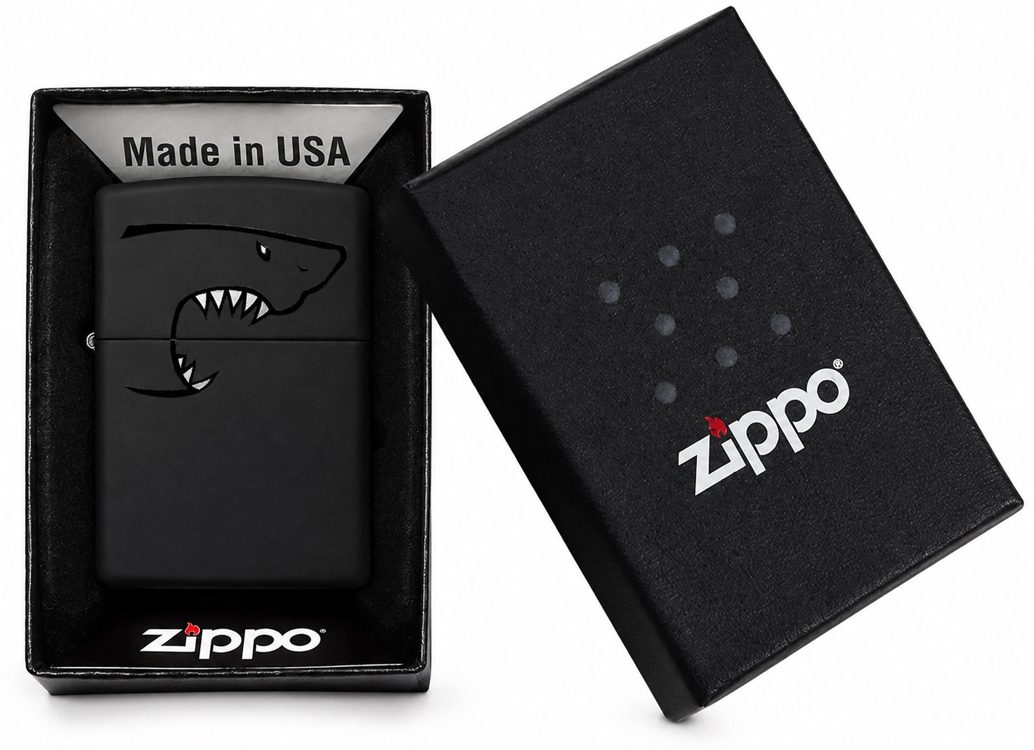Front shot of Zippo Bejeweled Beetle Design High Polish Brass Windproof Lighter standing at a 3/4 angle.