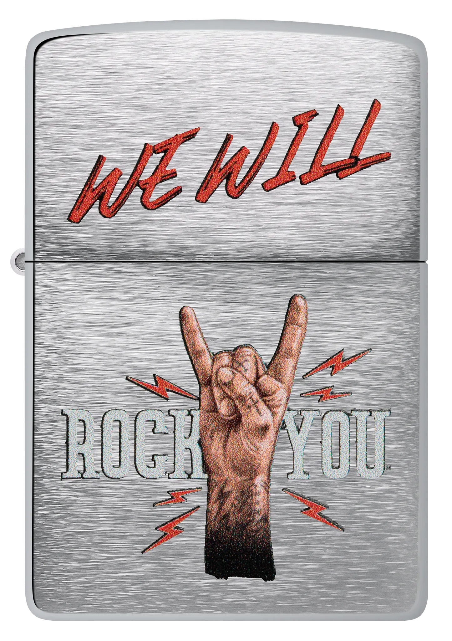 Front shot of Zippo Bejeweled Beetle Design High Polish Brass Windproof Lighter standing at a 3/4 angle.