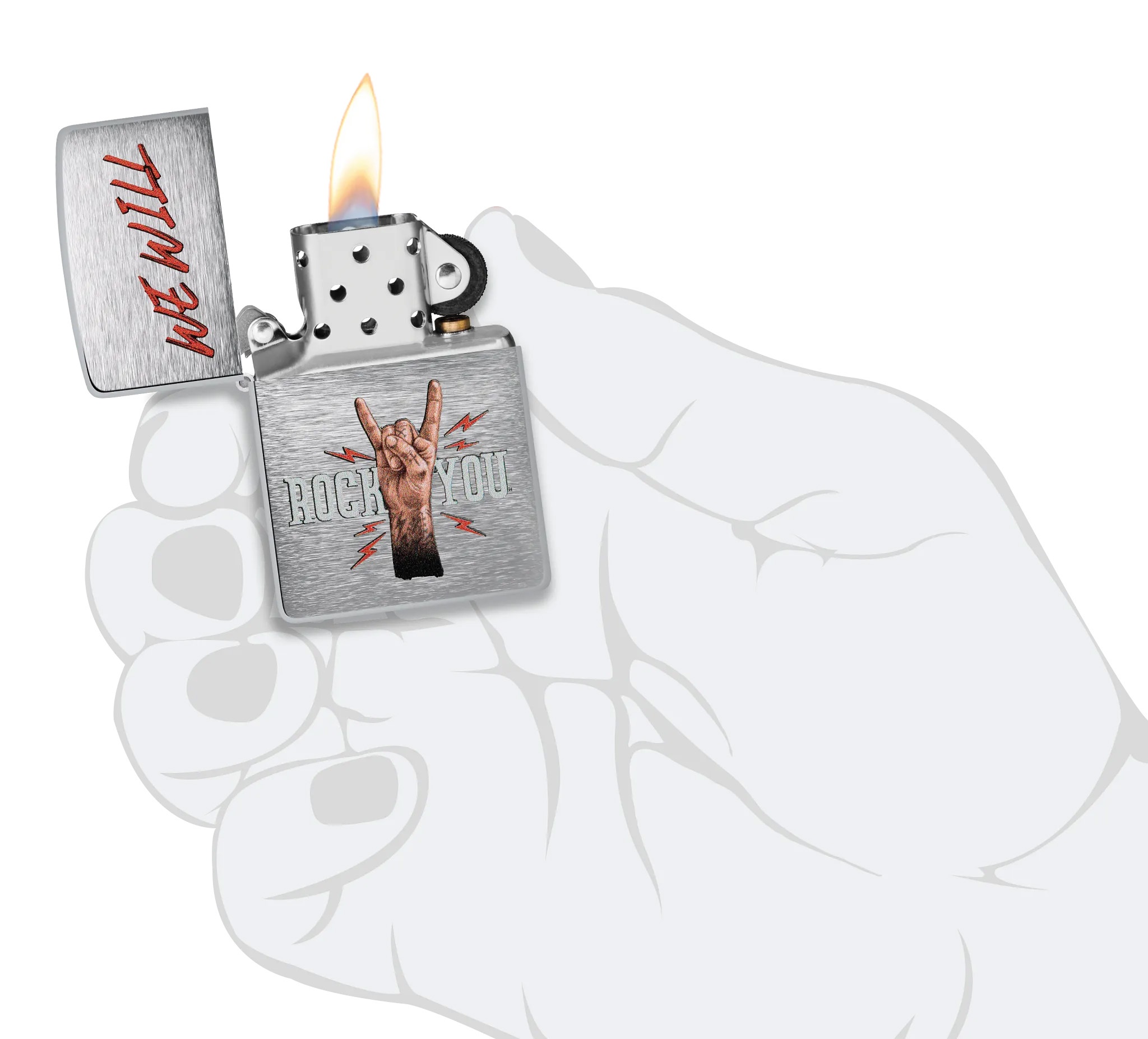Front shot of Zippo Bejeweled Beetle Design High Polish Brass Windproof Lighter standing at a 3/4 angle.