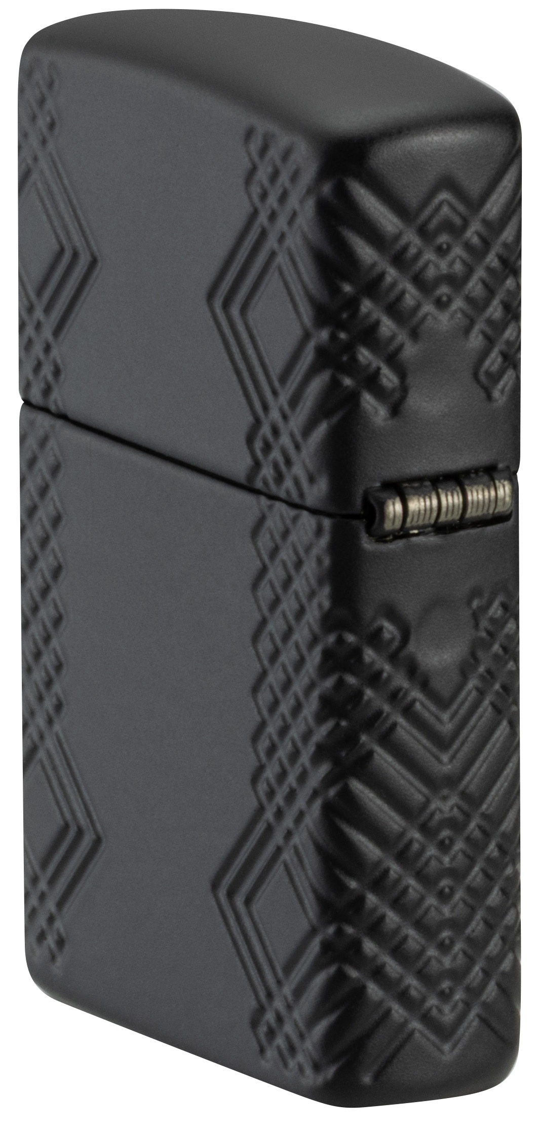 Front shot of Zippo Bejeweled Beetle Design High Polish Brass Windproof Lighter standing at a 3/4 angle.