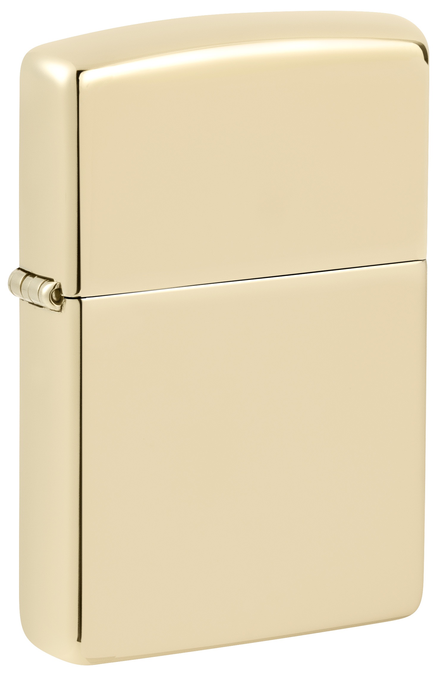 Front shot of Zippo Bejeweled Beetle Design High Polish Brass Windproof Lighter standing at a 3/4 angle.