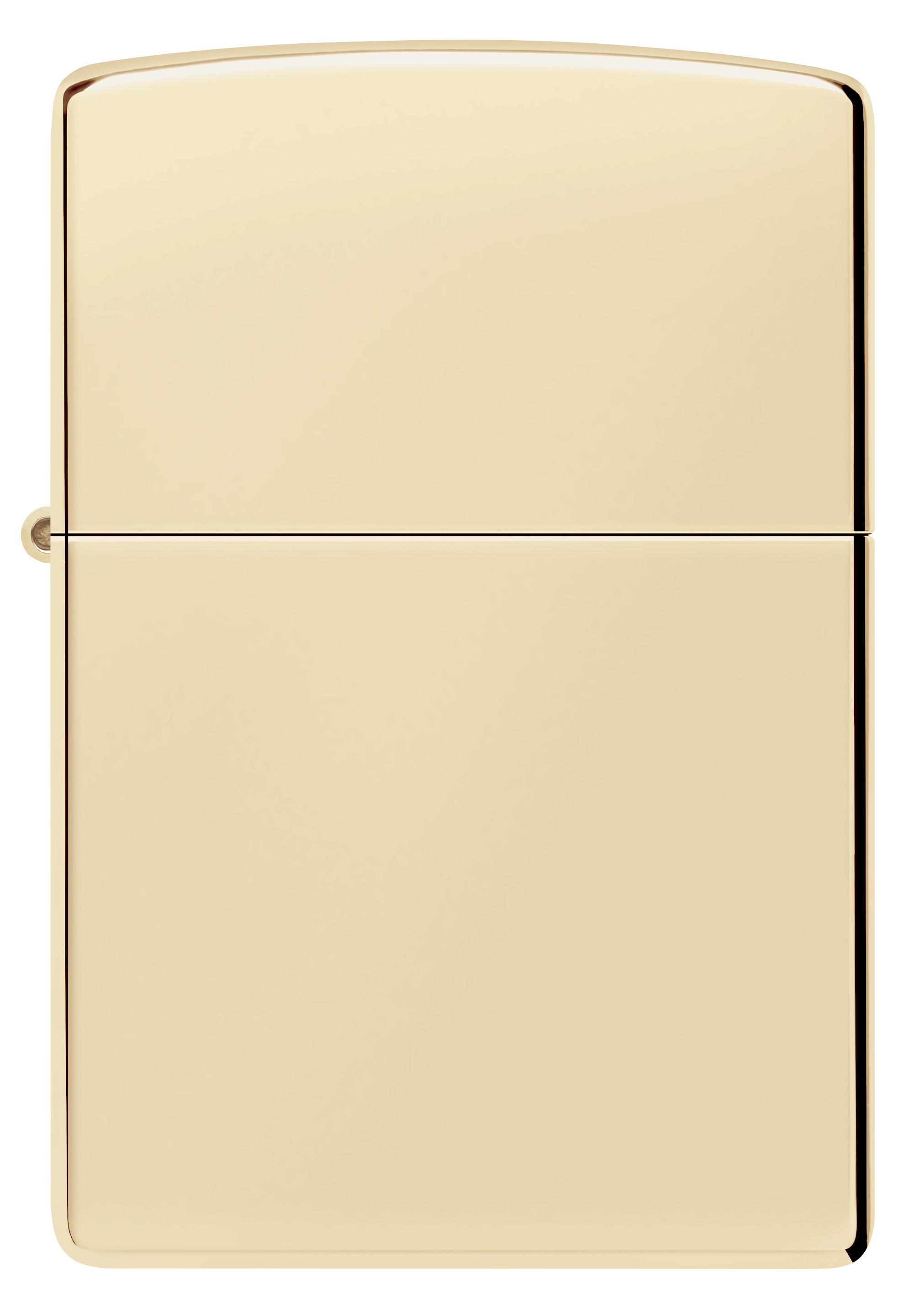 Front shot of Zippo Bejeweled Beetle Design High Polish Brass Windproof Lighter standing at a 3/4 angle.