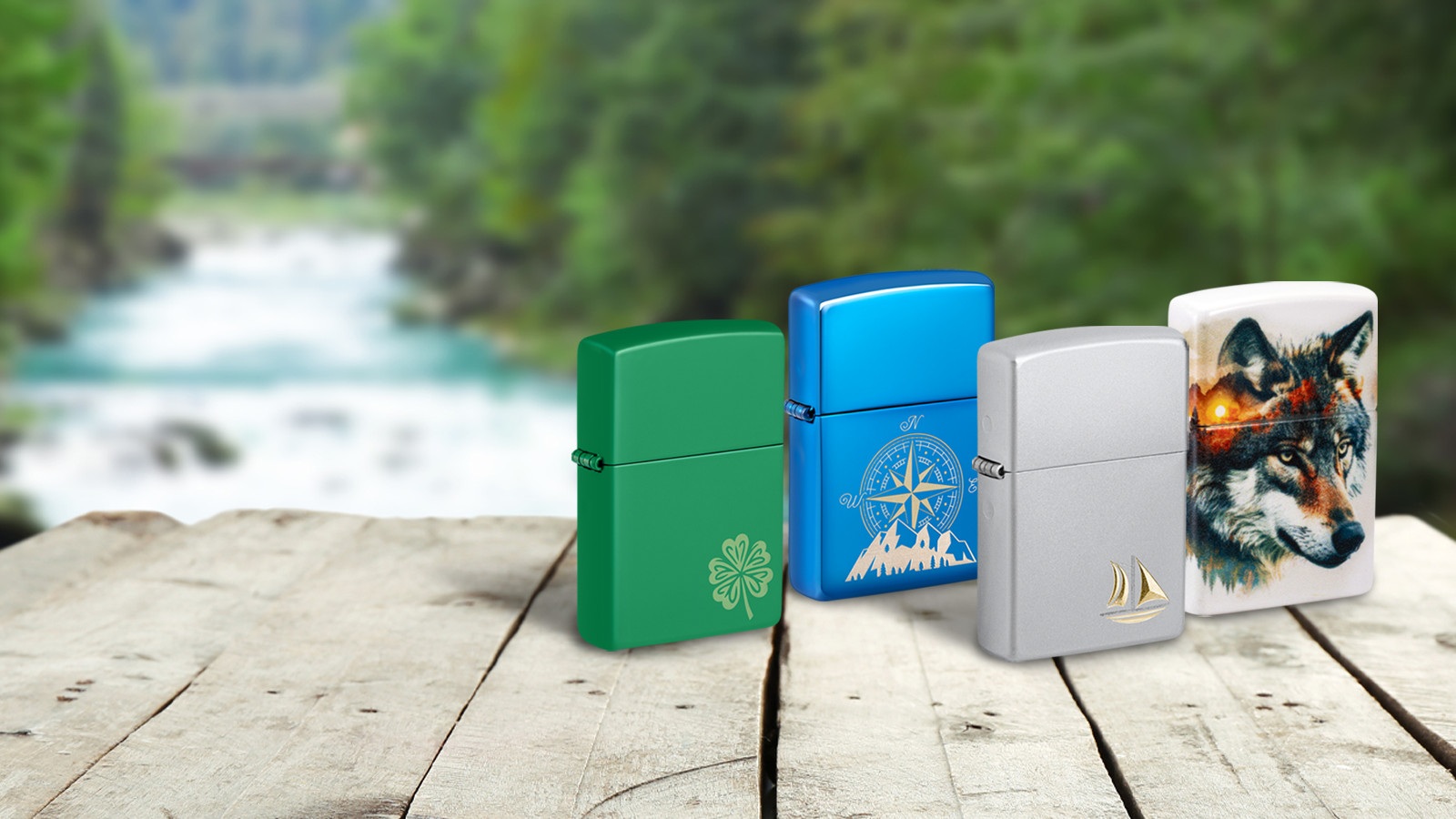 Front shot of Zippo Bejeweled Beetle Design High Polish Brass Windproof Lighter standing at a 3/4 angle.