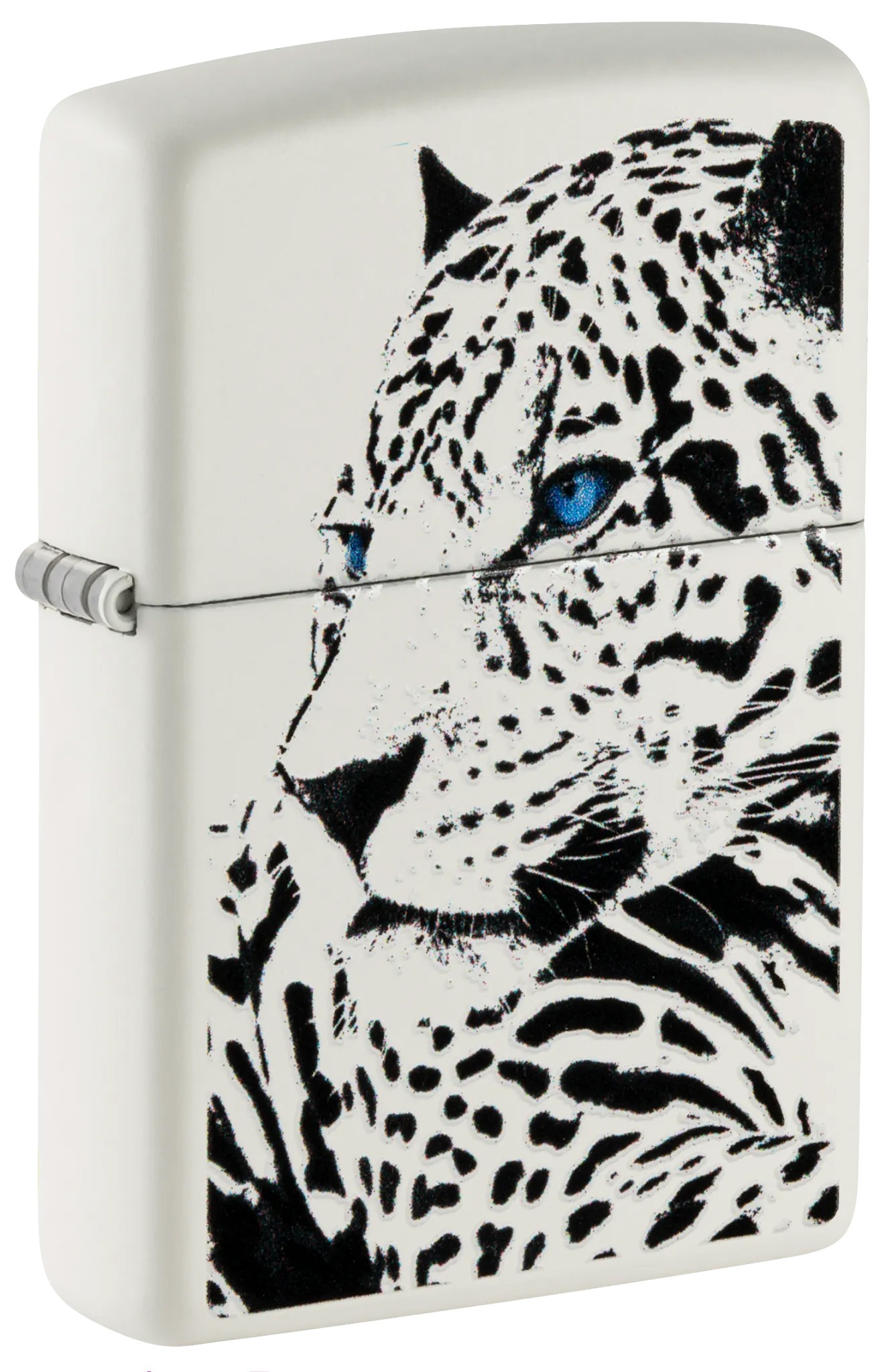Front shot of Zippo Bejeweled Beetle Design High Polish Brass Windproof Lighter standing at a 3/4 angle.