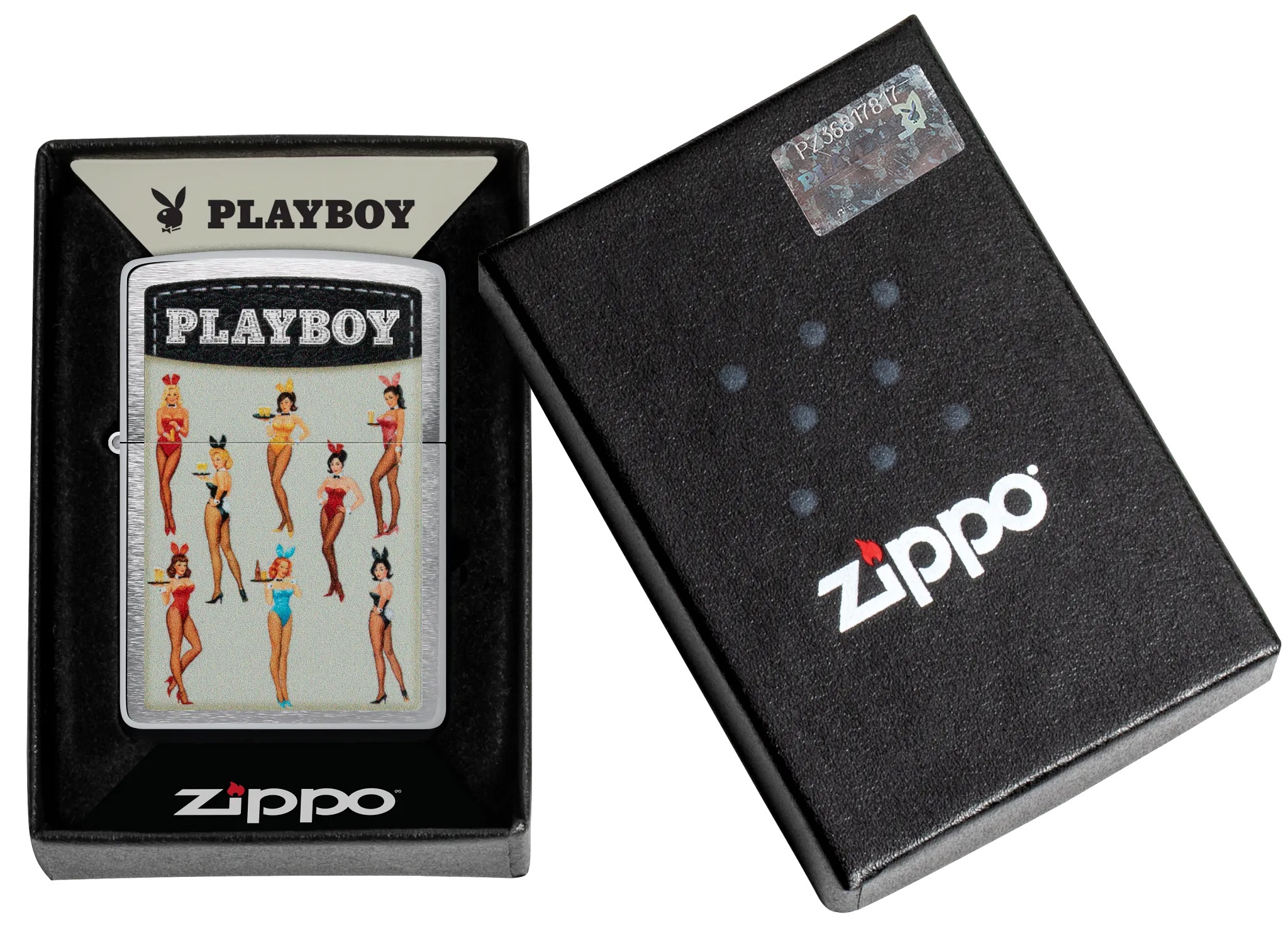 Front shot of Zippo Bejeweled Beetle Design High Polish Brass Windproof Lighter standing at a 3/4 angle.