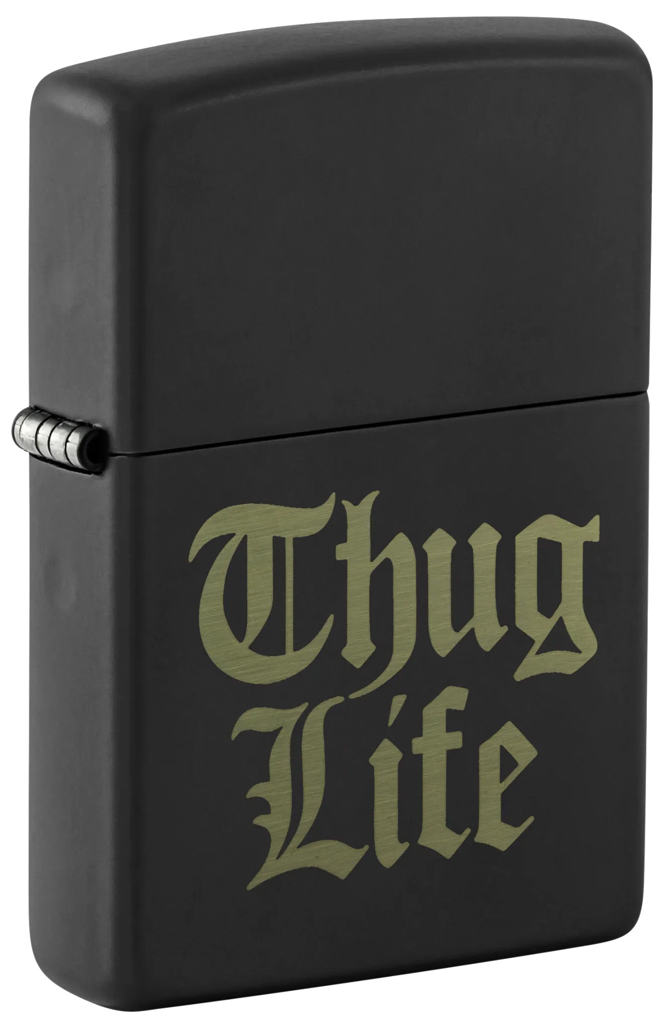 Front shot of Zippo Bejeweled Beetle Design High Polish Brass Windproof Lighter standing at a 3/4 angle.
