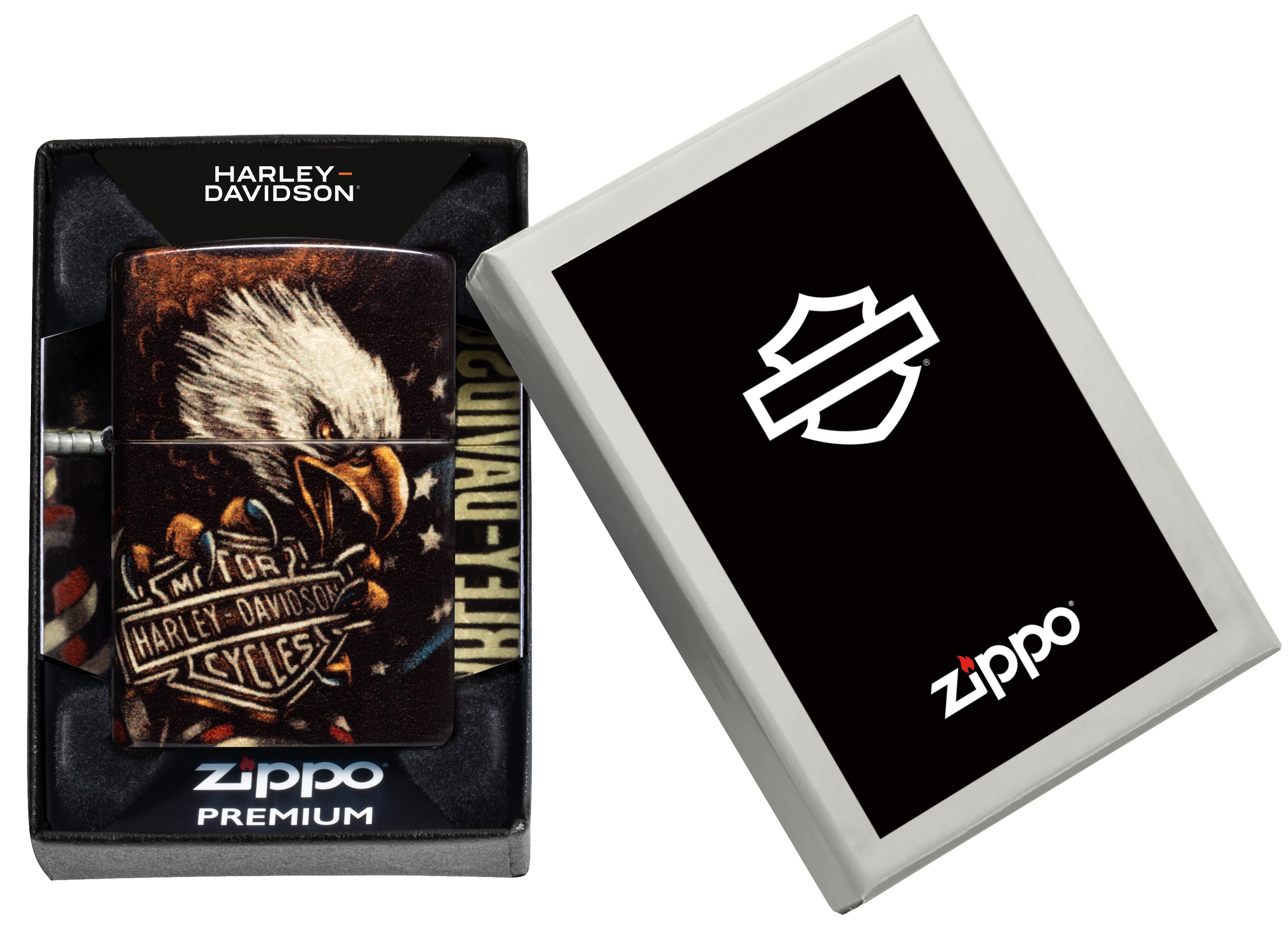 Front shot of Zippo Bejeweled Beetle Design High Polish Brass Windproof Lighter standing at a 3/4 angle.