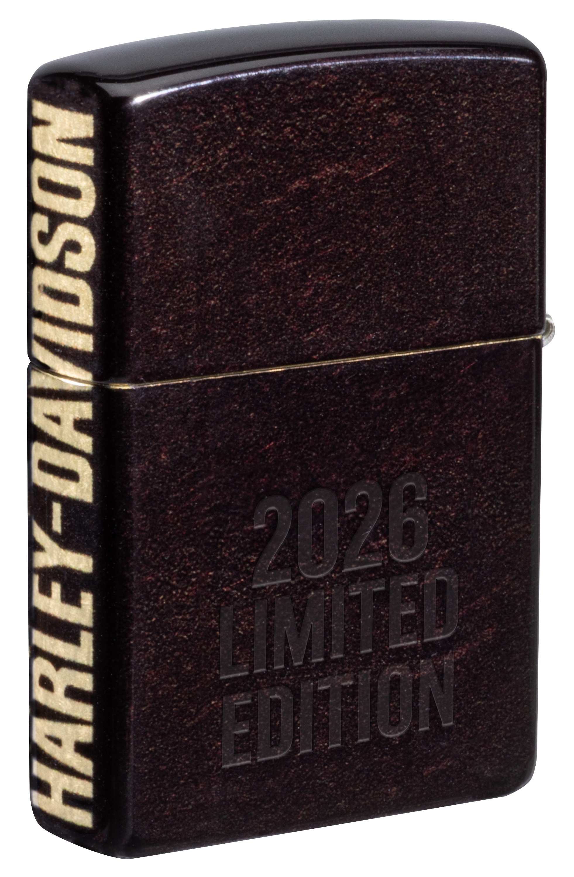Front shot of Zippo Bejeweled Beetle Design High Polish Brass Windproof Lighter standing at a 3/4 angle.