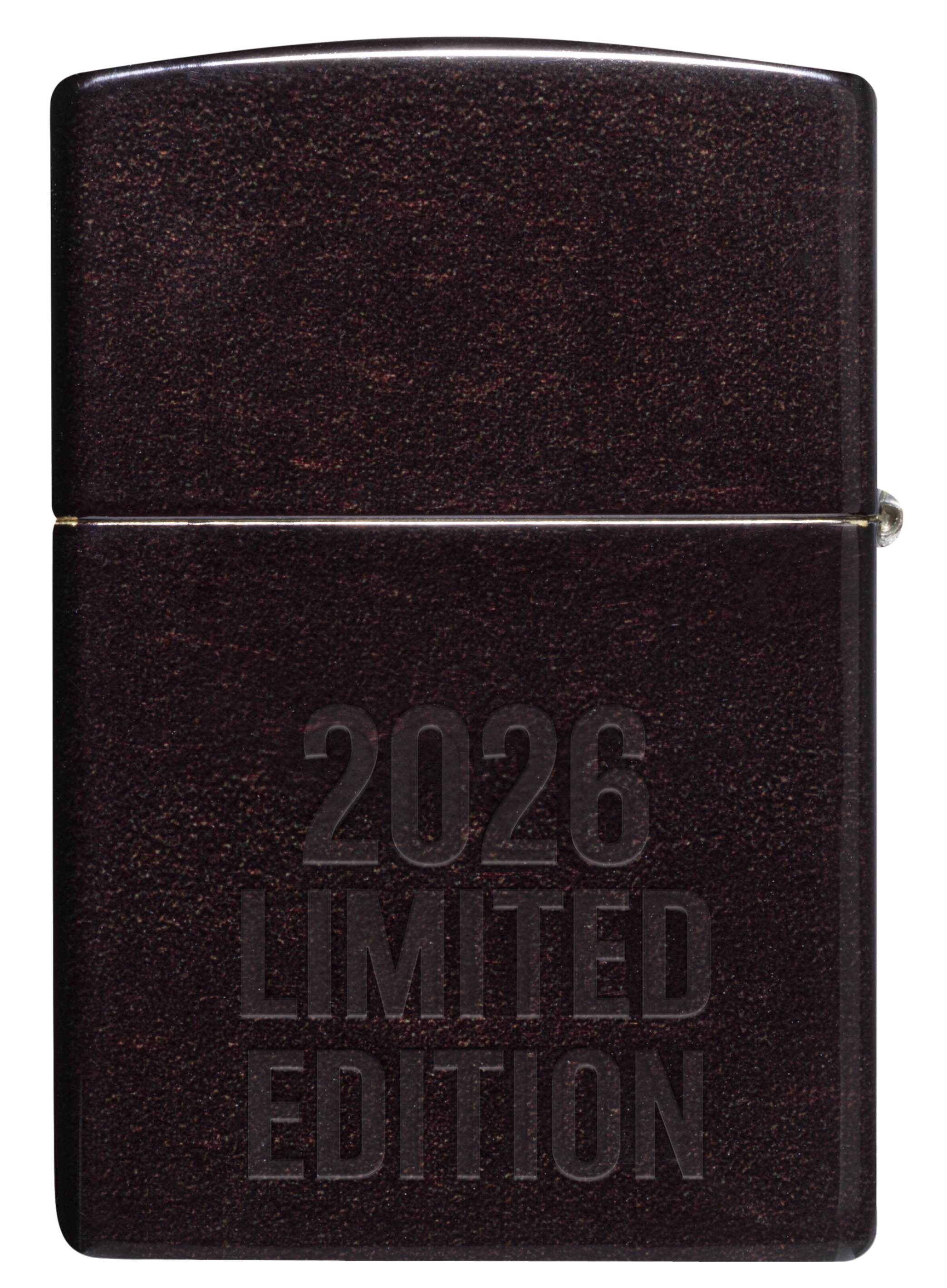 Front shot of Zippo Bejeweled Beetle Design High Polish Brass Windproof Lighter standing at a 3/4 angle.