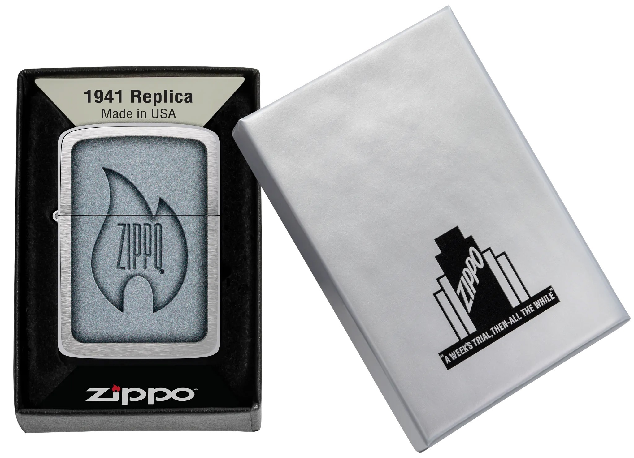 Front shot of Zippo Bejeweled Beetle Design High Polish Brass Windproof Lighter standing at a 3/4 angle.
