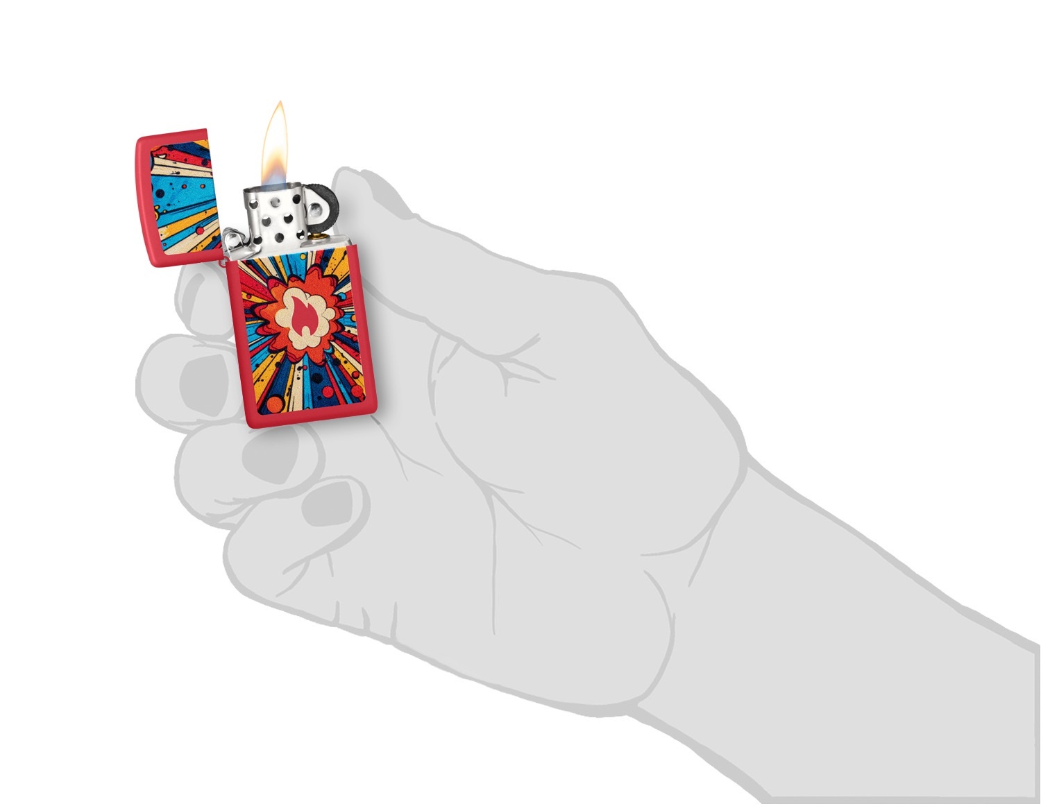 Front shot of Zippo Bejeweled Beetle Design High Polish Brass Windproof Lighter standing at a 3/4 angle.