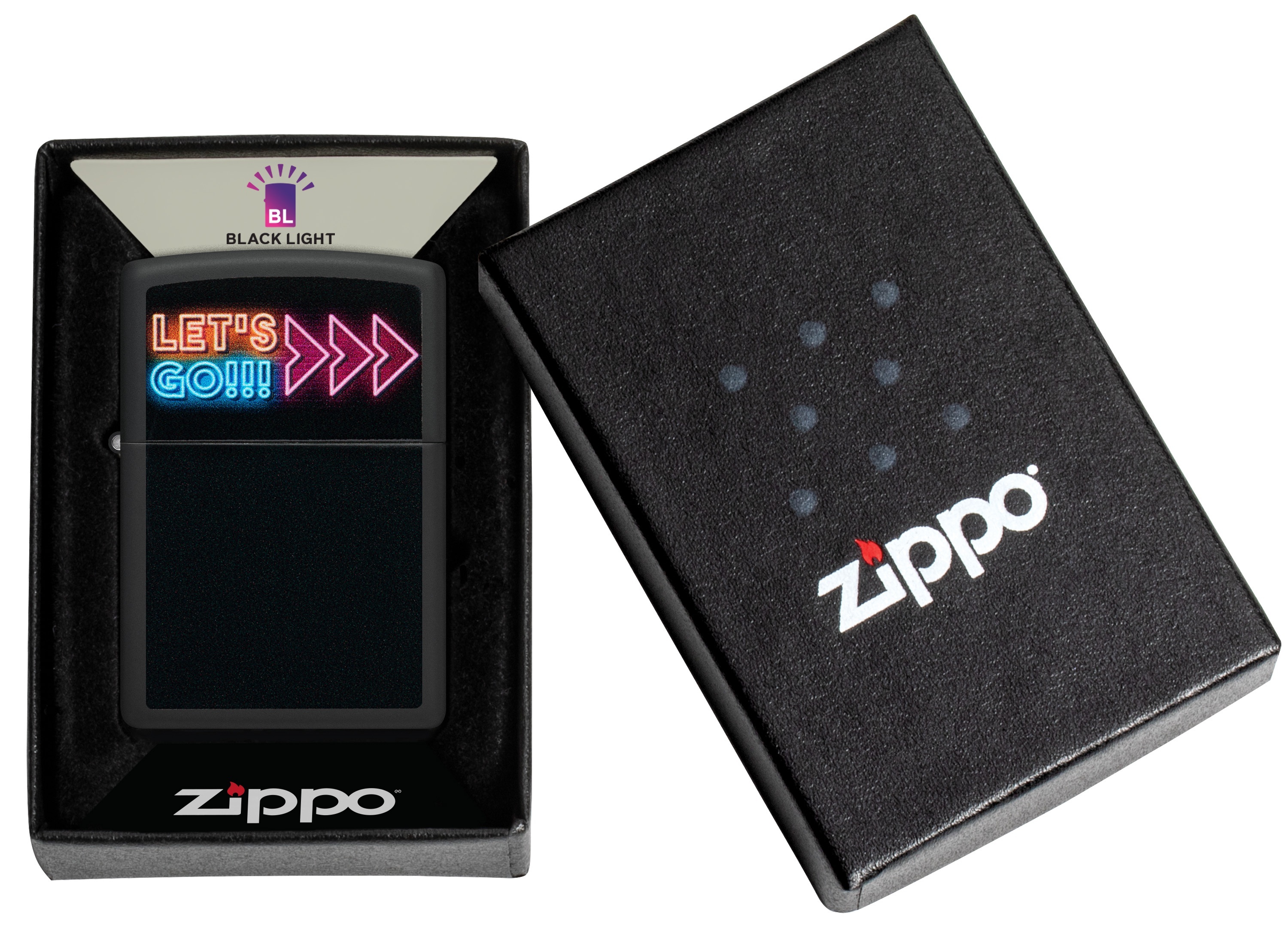 Front shot of Zippo Bejeweled Beetle Design High Polish Brass Windproof Lighter standing at a 3/4 angle.