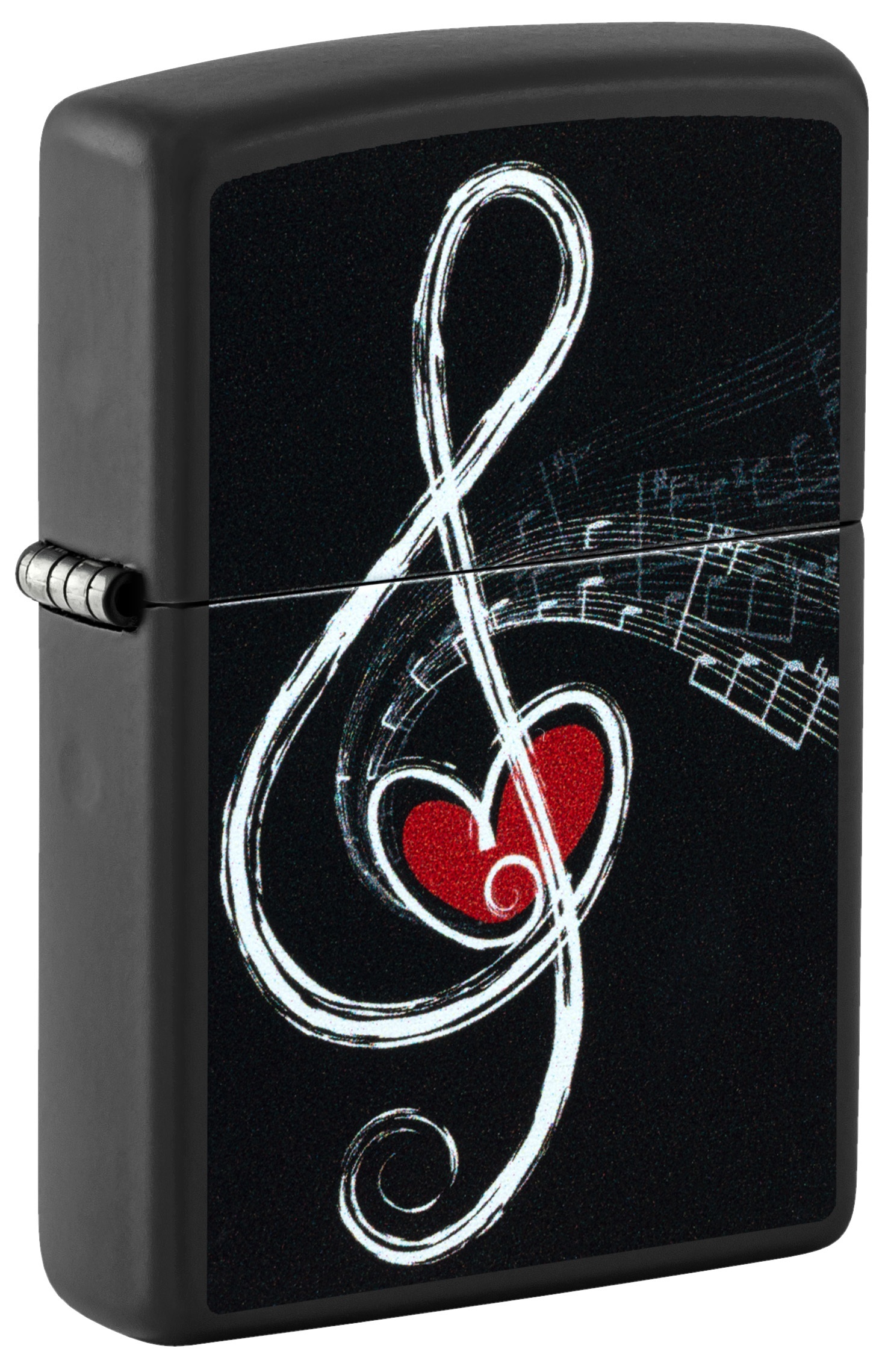 Front shot of Zippo Bejeweled Beetle Design High Polish Brass Windproof Lighter standing at a 3/4 angle.