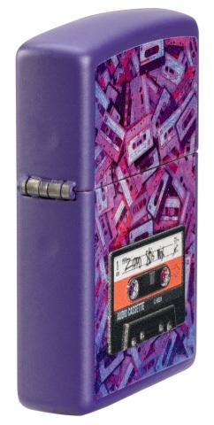 Front shot of Zippo Bejeweled Beetle Design High Polish Brass Windproof Lighter standing at a 3/4 angle.