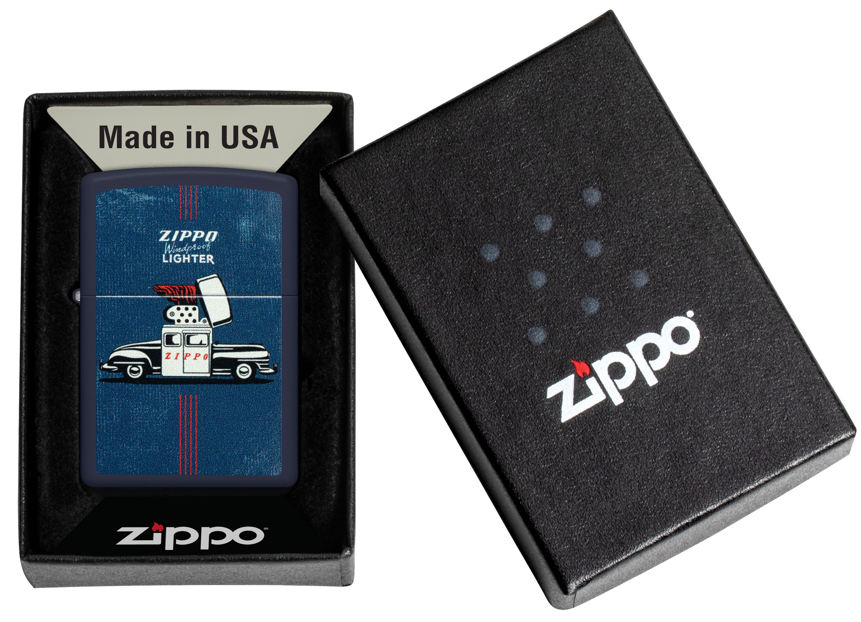 Front shot of Zippo Bejeweled Beetle Design High Polish Brass Windproof Lighter standing at a 3/4 angle.