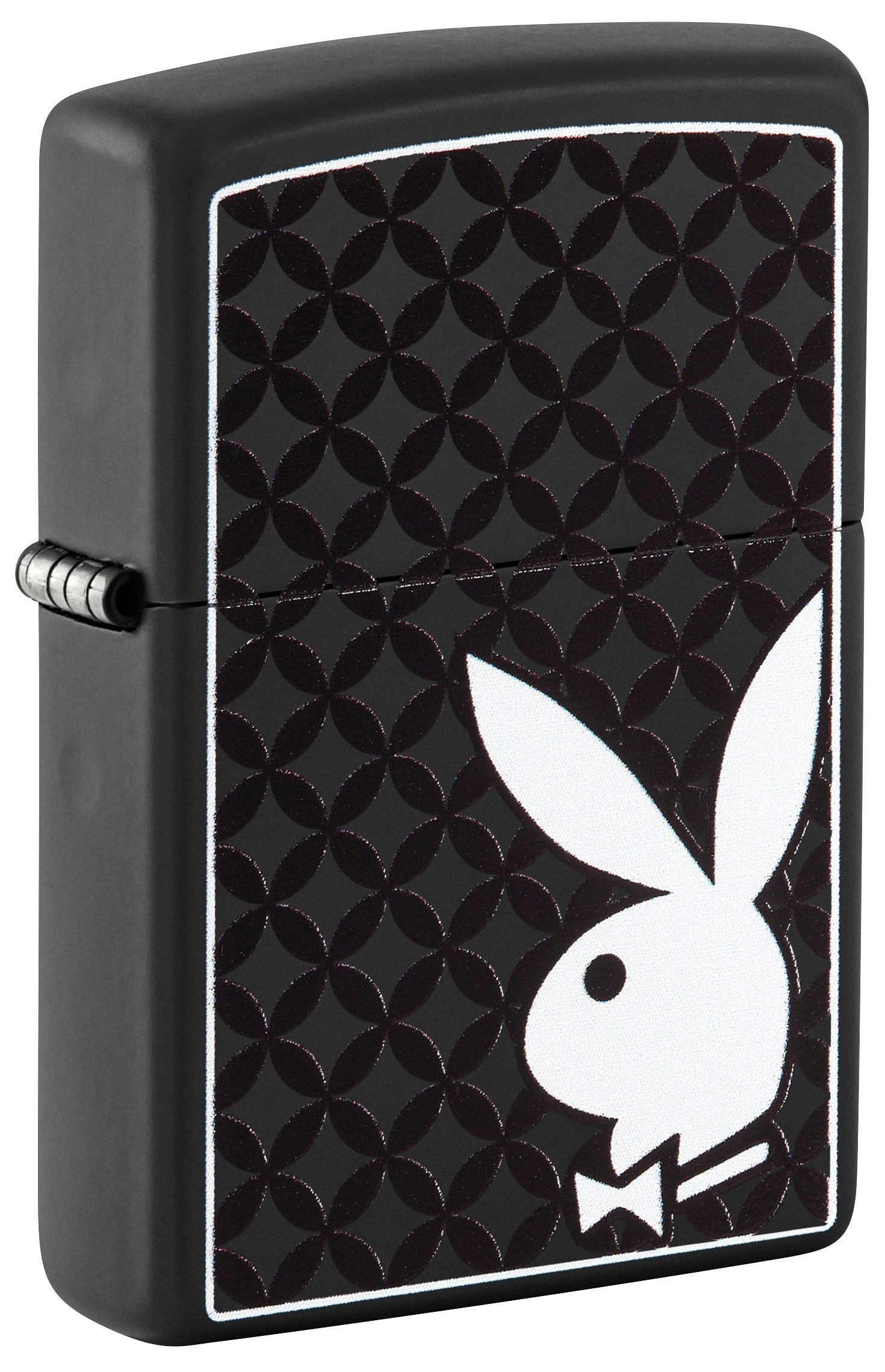 Front shot of Zippo Bejeweled Beetle Design High Polish Brass Windproof Lighter standing at a 3/4 angle.