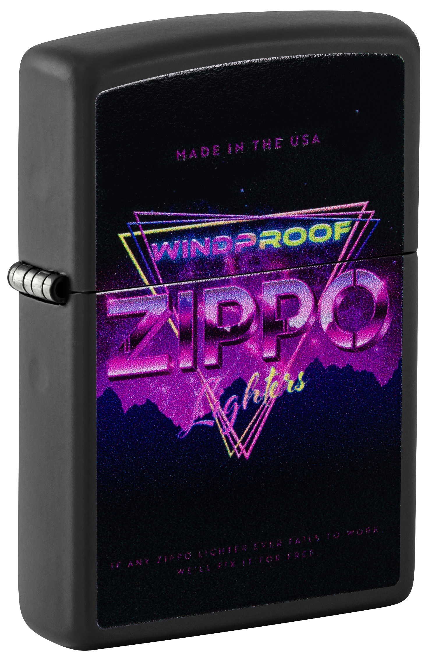 Front shot of Zippo Bejeweled Beetle Design High Polish Brass Windproof Lighter standing at a 3/4 angle.