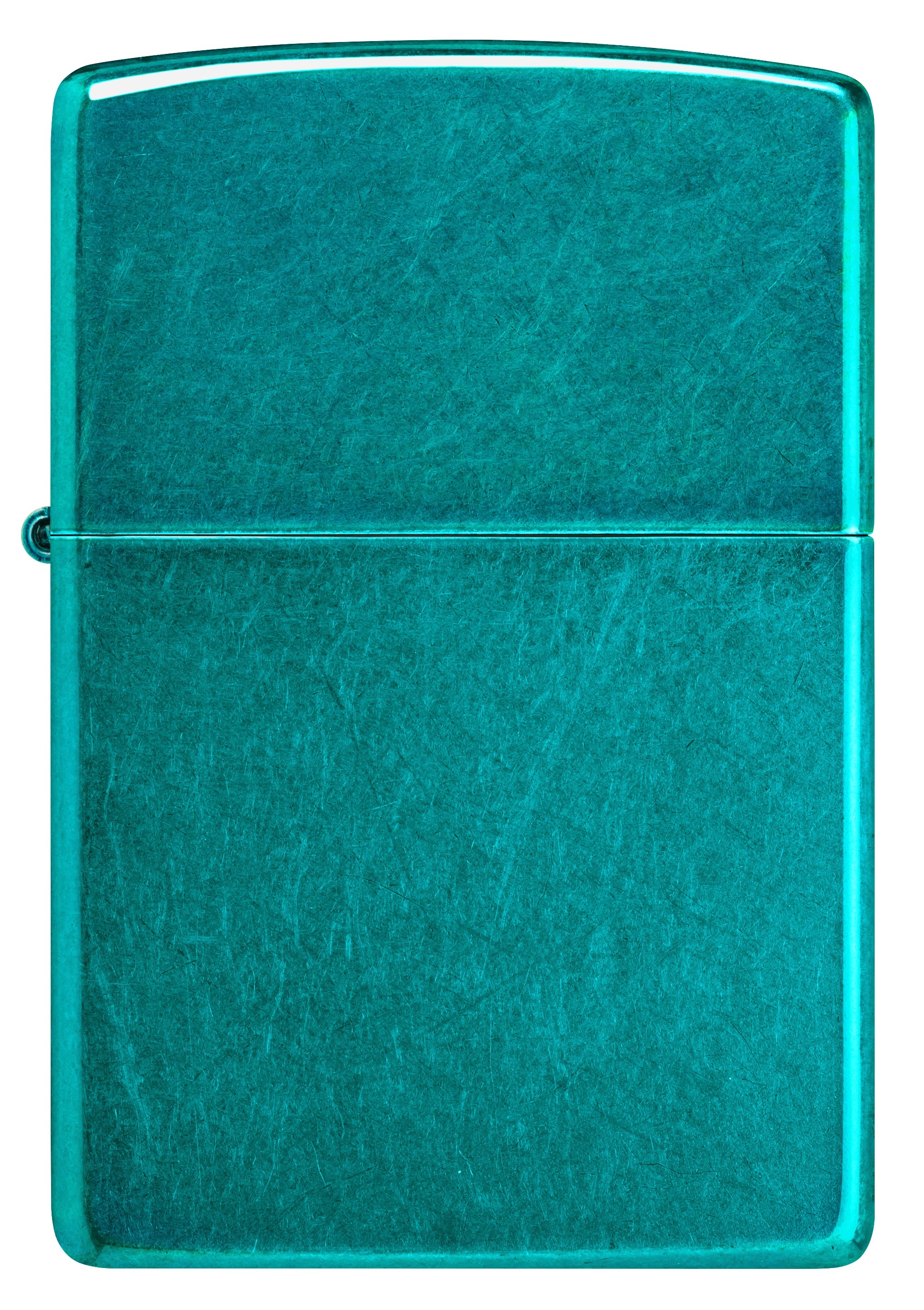 Front shot of Zippo Bejeweled Beetle Design High Polish Brass Windproof Lighter standing at a 3/4 angle.
