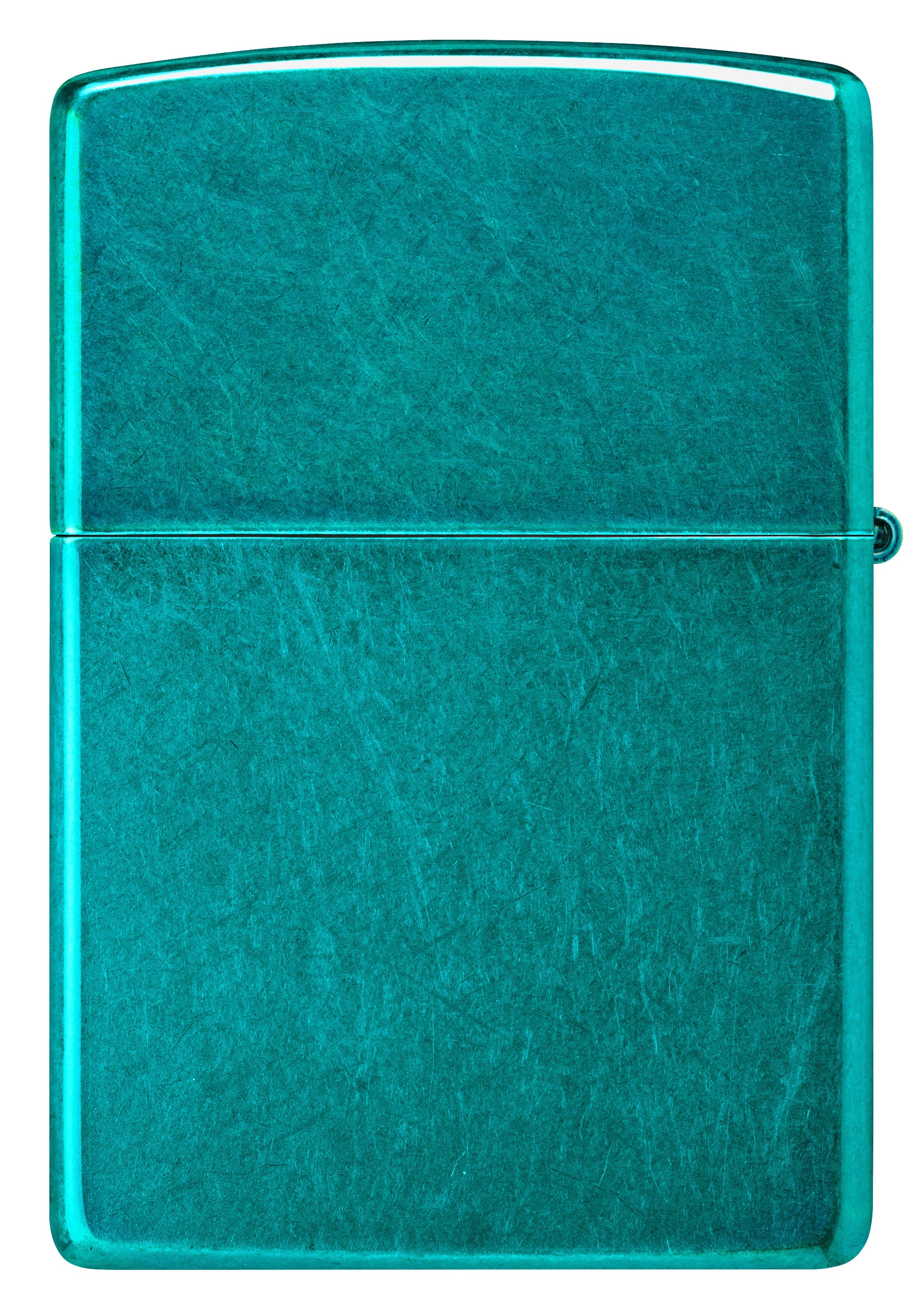 Front shot of Zippo Bejeweled Beetle Design High Polish Brass Windproof Lighter standing at a 3/4 angle.