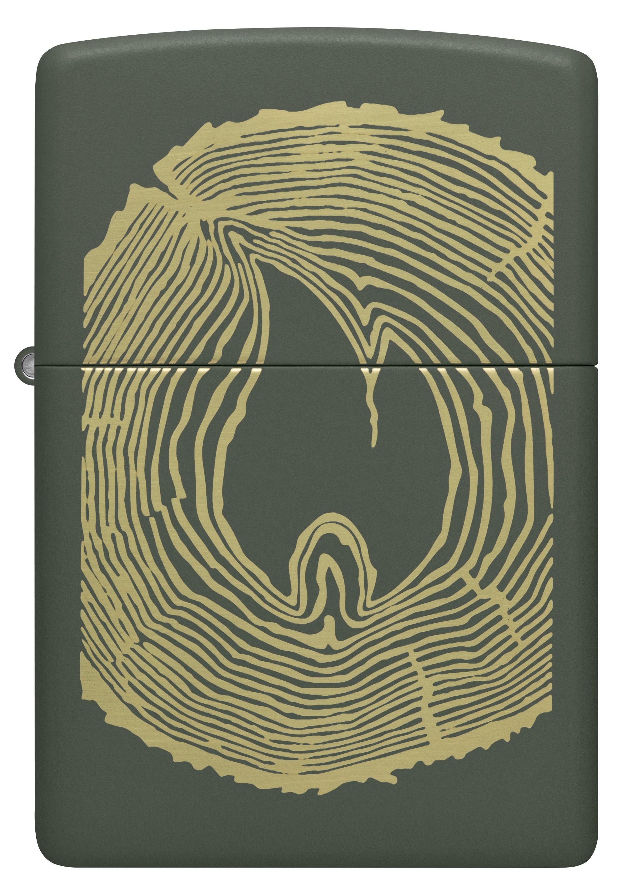 Front shot of Zippo Bejeweled Beetle Design High Polish Brass Windproof Lighter standing at a 3/4 angle.