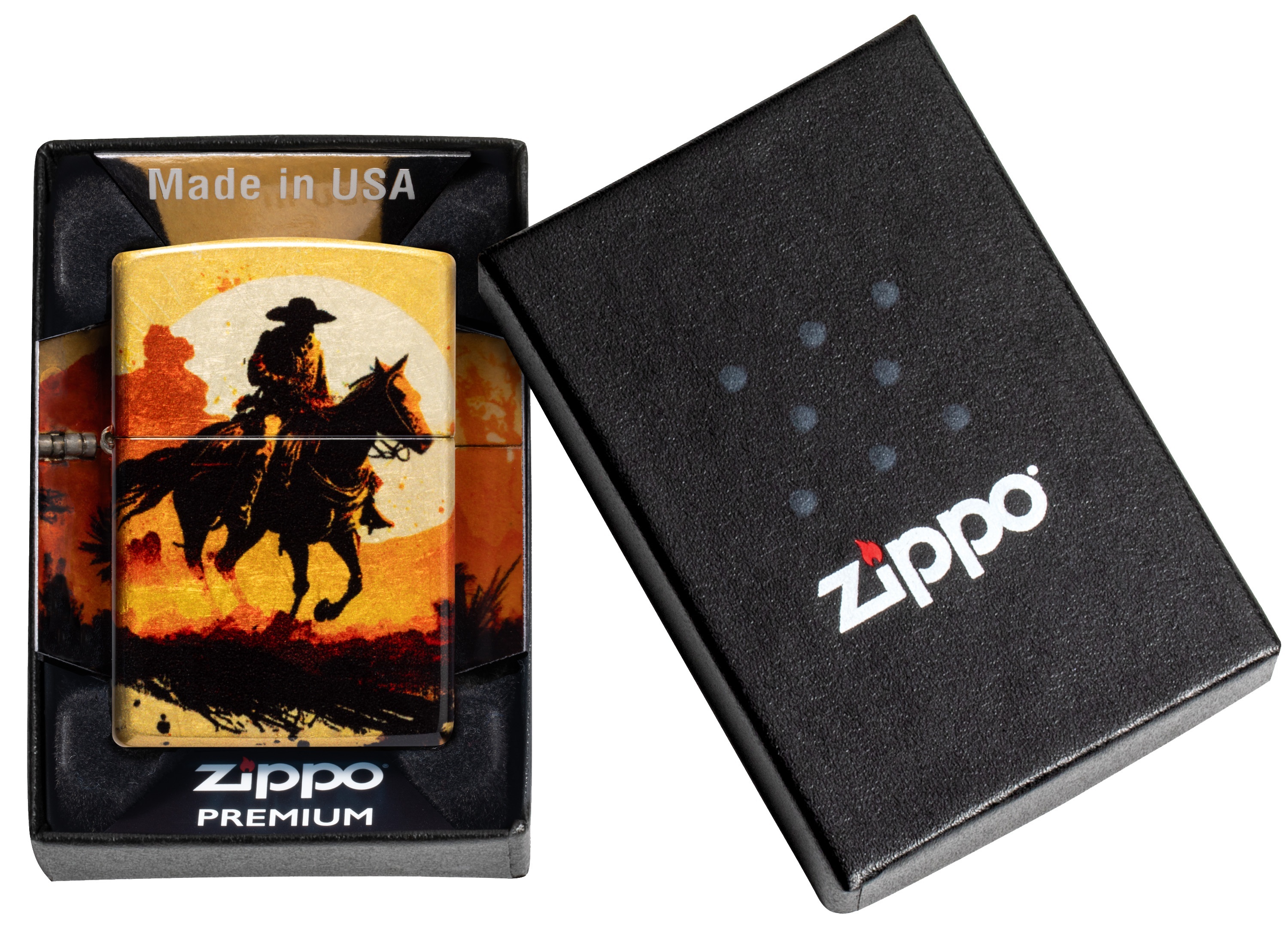 Front shot of Zippo Bejeweled Beetle Design High Polish Brass Windproof Lighter standing at a 3/4 angle.