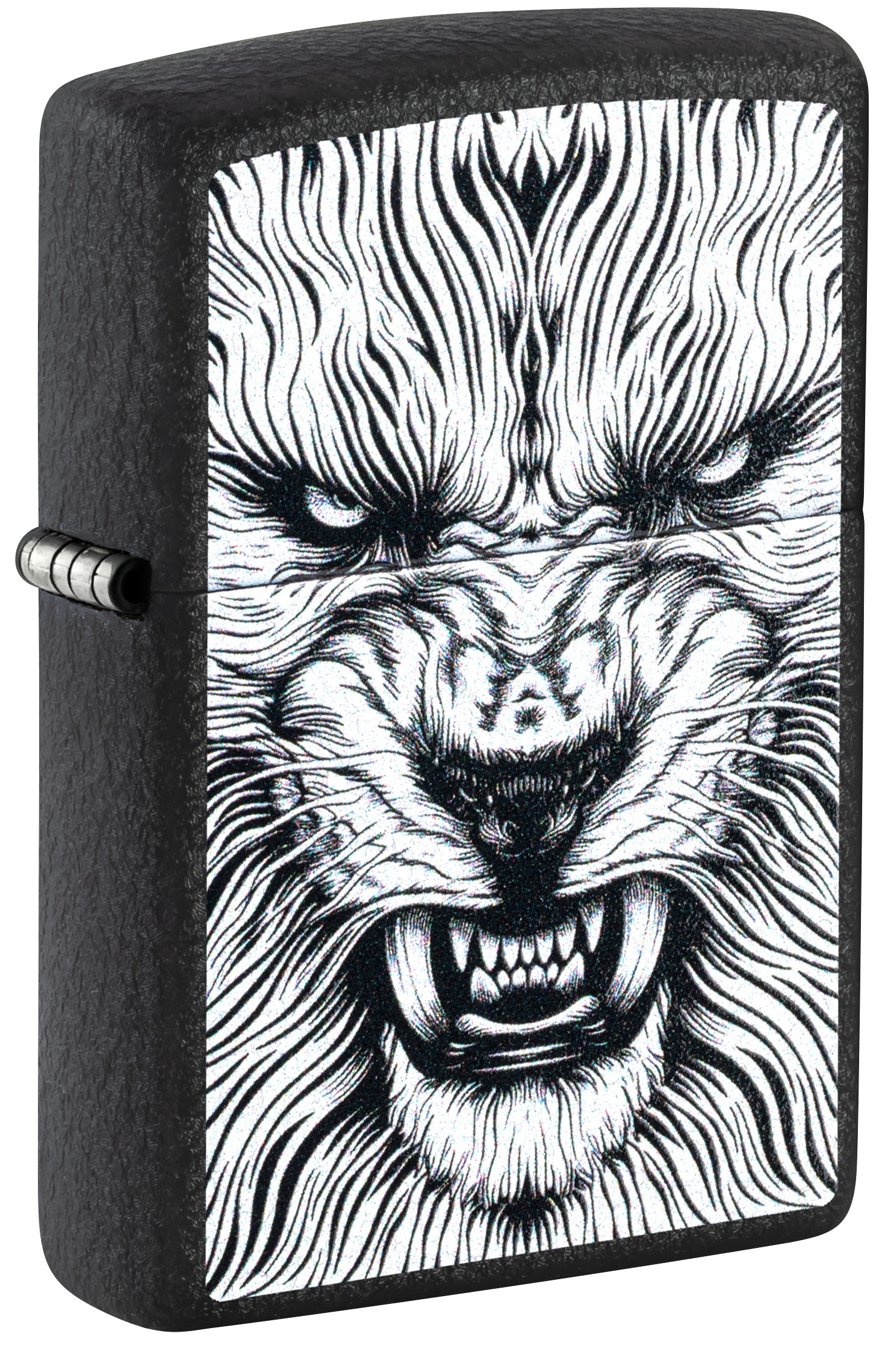 Front shot of Zippo Bejeweled Beetle Design High Polish Brass Windproof Lighter standing at a 3/4 angle.