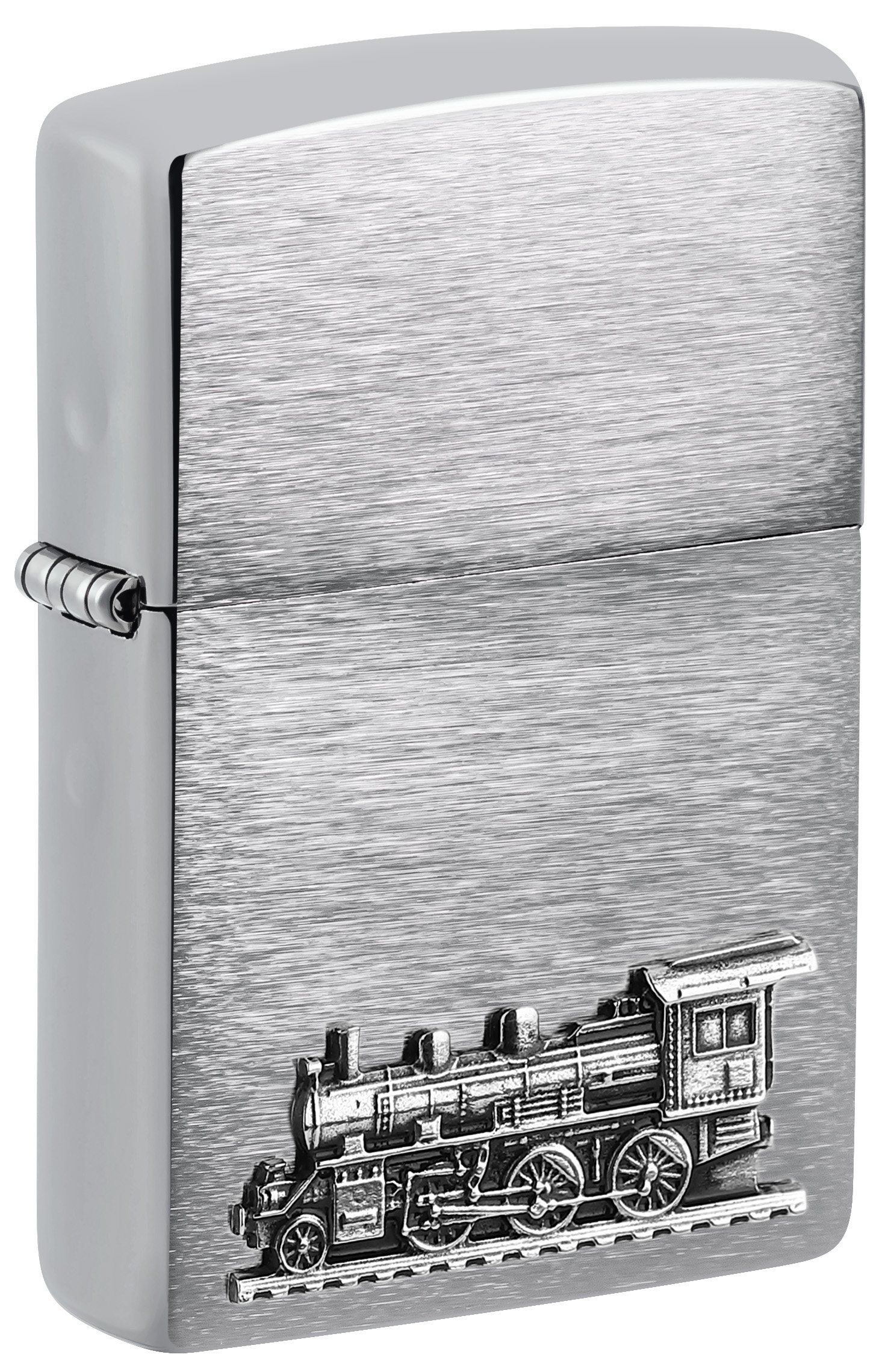 Front shot of Zippo Bejeweled Beetle Design High Polish Brass Windproof Lighter standing at a 3/4 angle.