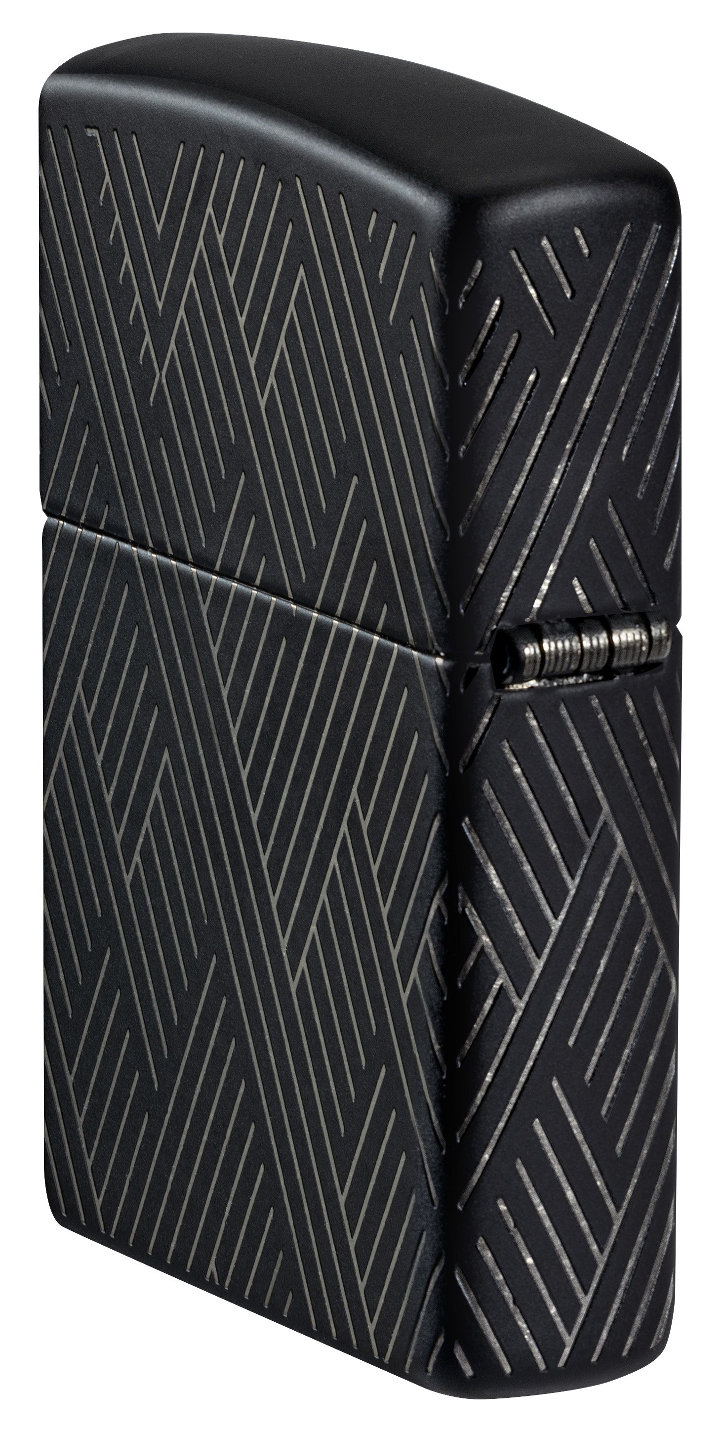 Front shot of Zippo Bejeweled Beetle Design High Polish Brass Windproof Lighter standing at a 3/4 angle.