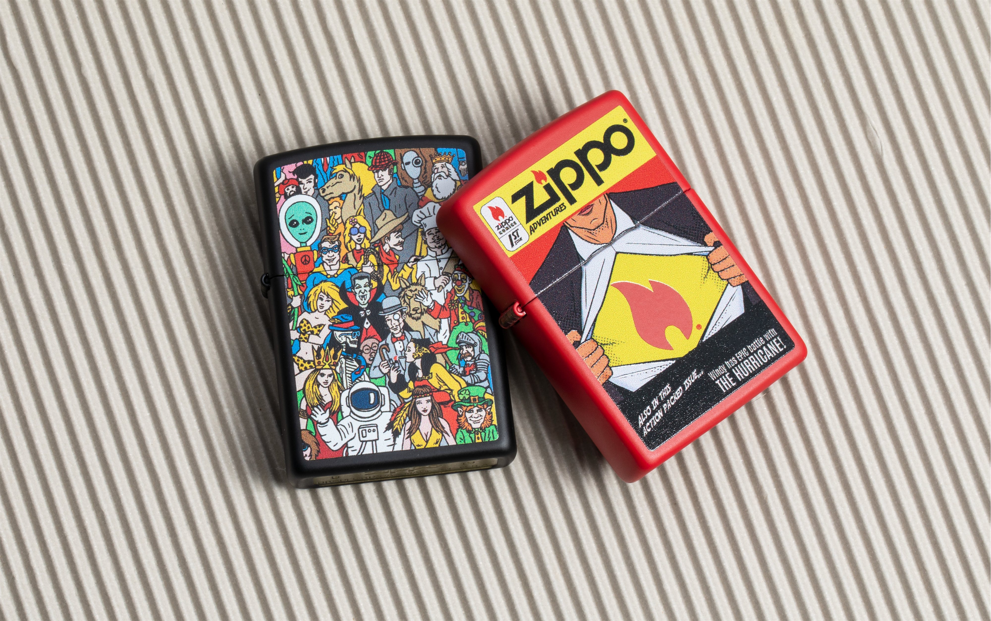 Front shot of Zippo Bejeweled Beetle Design High Polish Brass Windproof Lighter standing at a 3/4 angle.