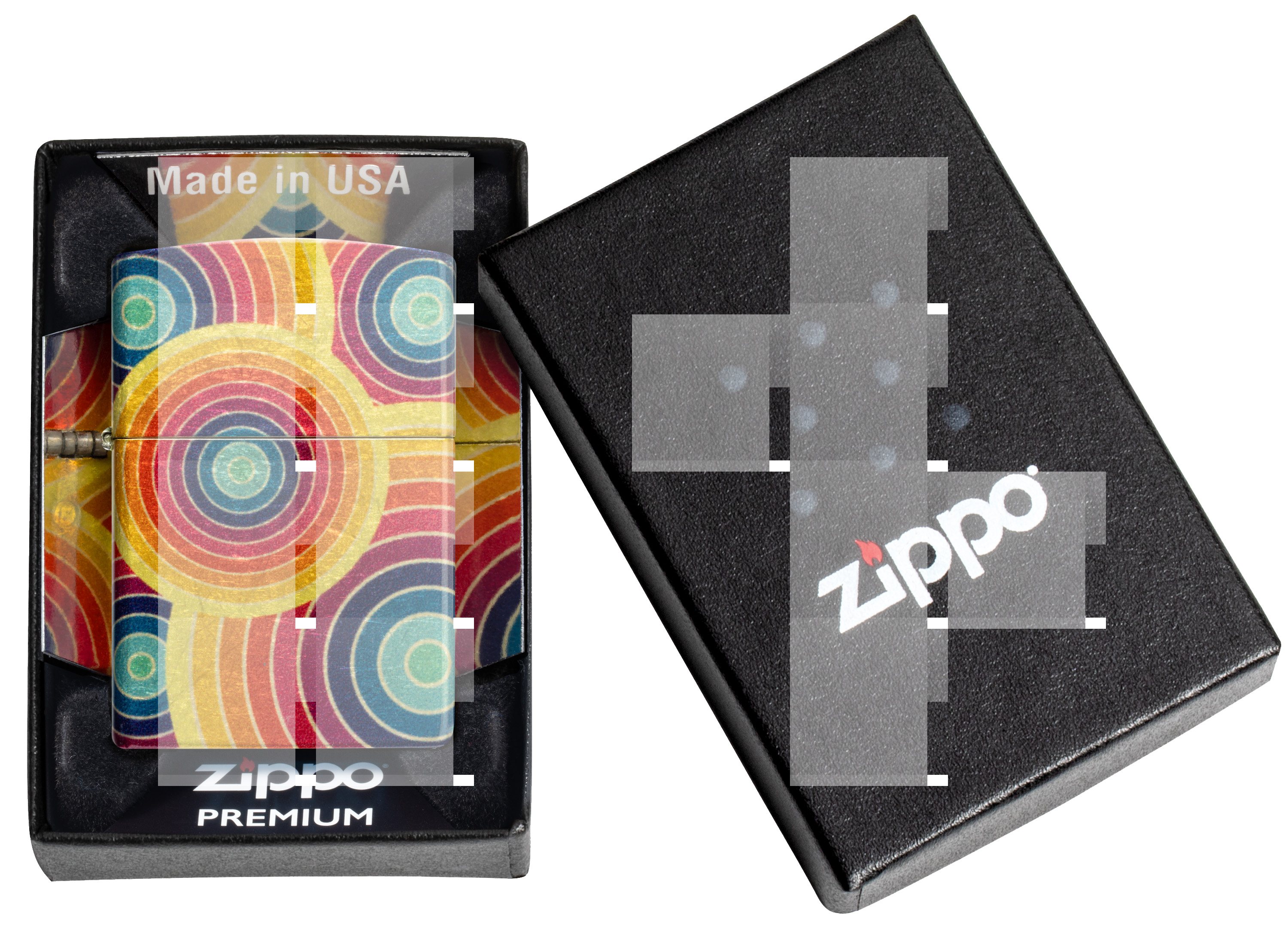 Front shot of Zippo Bejeweled Beetle Design High Polish Brass Windproof Lighter standing at a 3/4 angle.