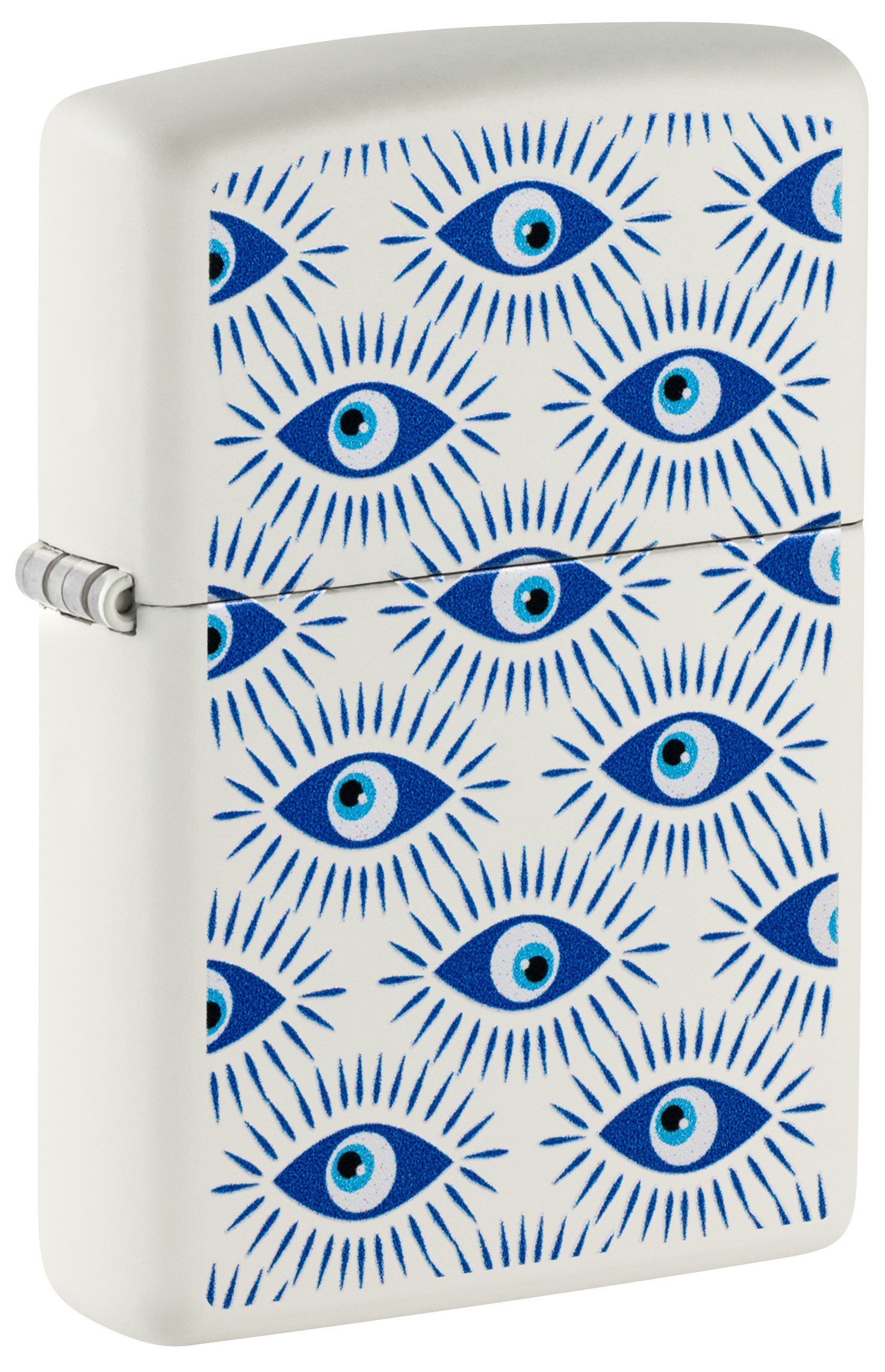 Front shot of Zippo Bejeweled Beetle Design High Polish Brass Windproof Lighter standing at a 3/4 angle.