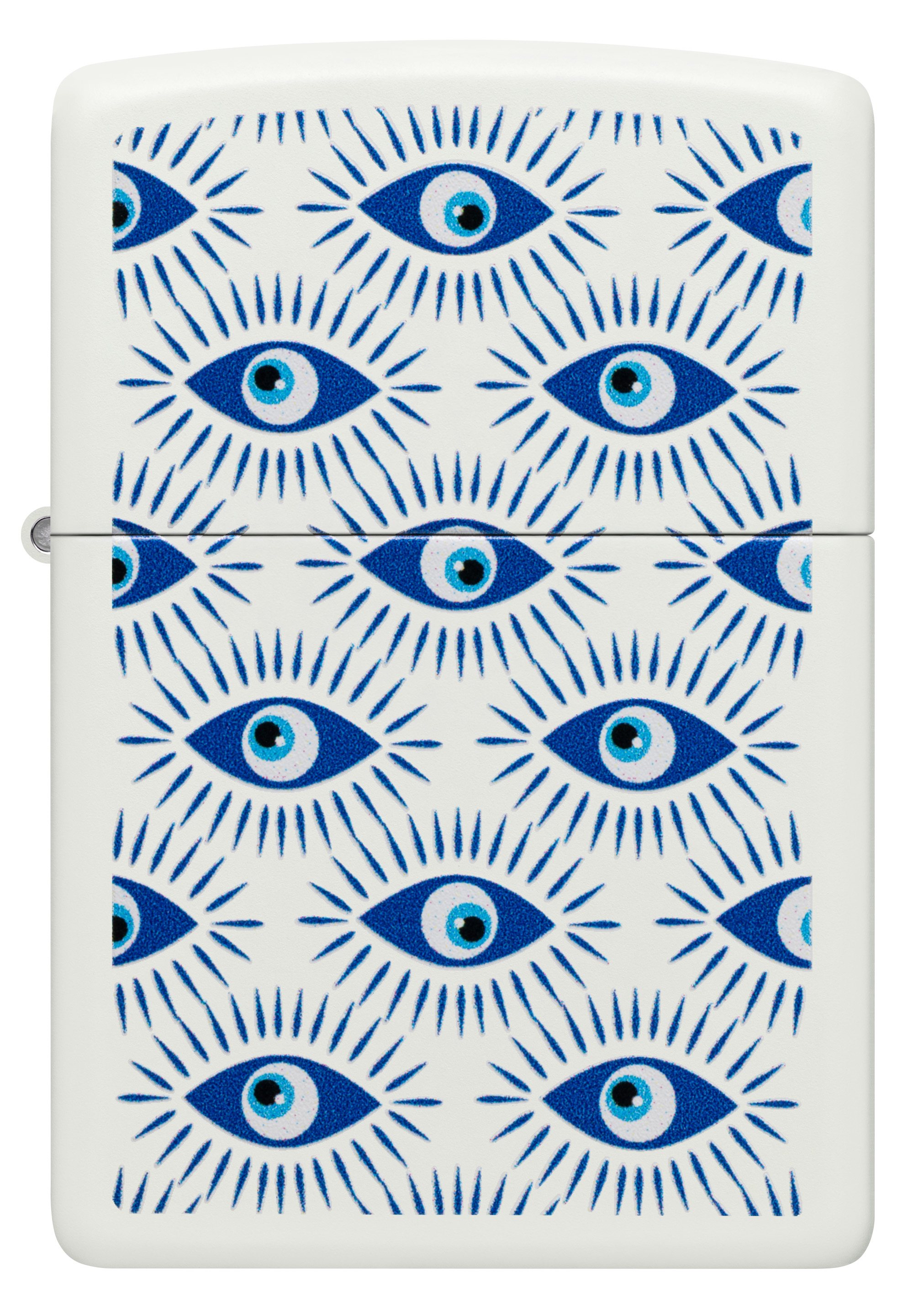 Front shot of Zippo Bejeweled Beetle Design High Polish Brass Windproof Lighter standing at a 3/4 angle.