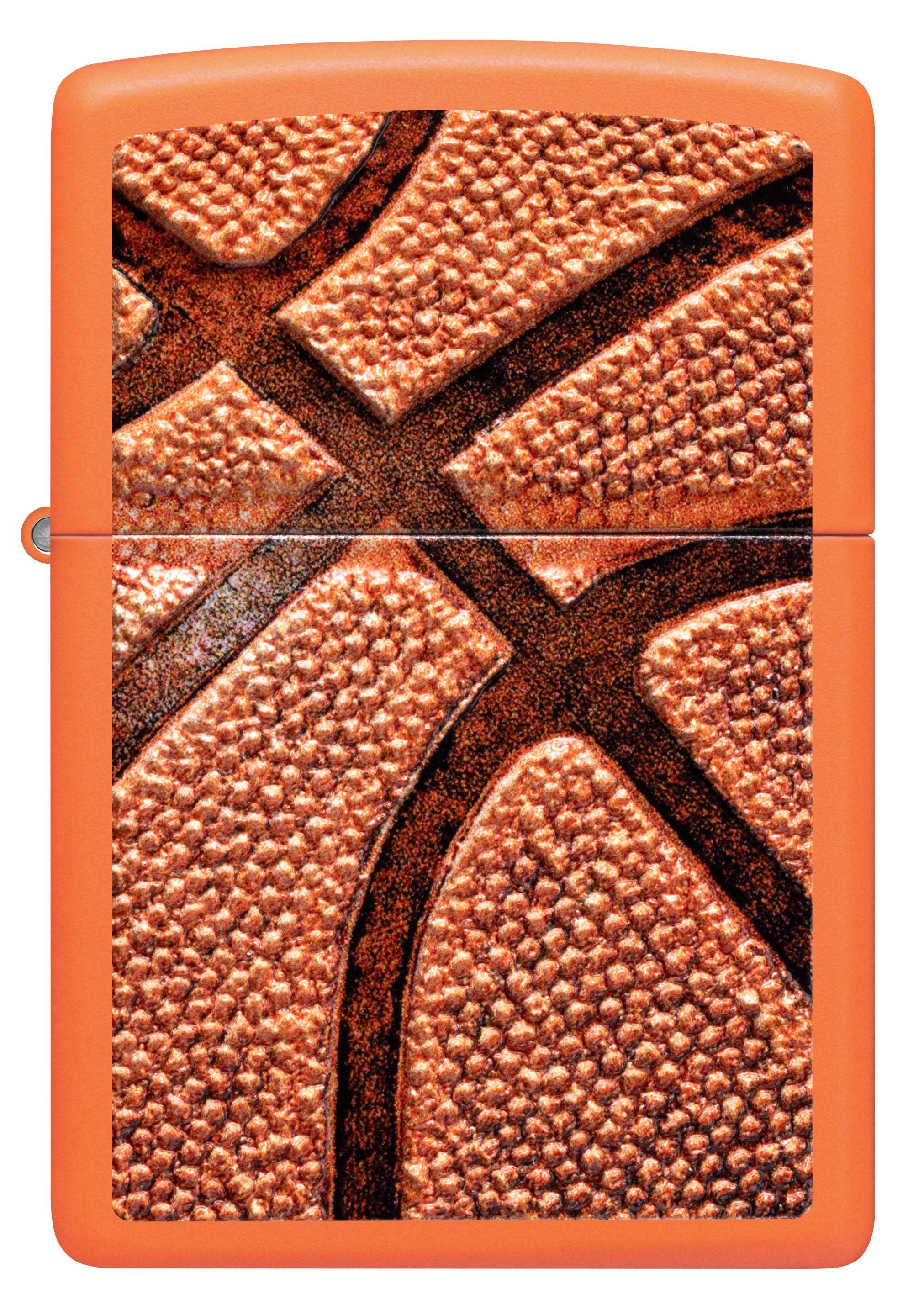 Front shot of Zippo Bejeweled Beetle Design High Polish Brass Windproof Lighter standing at a 3/4 angle.