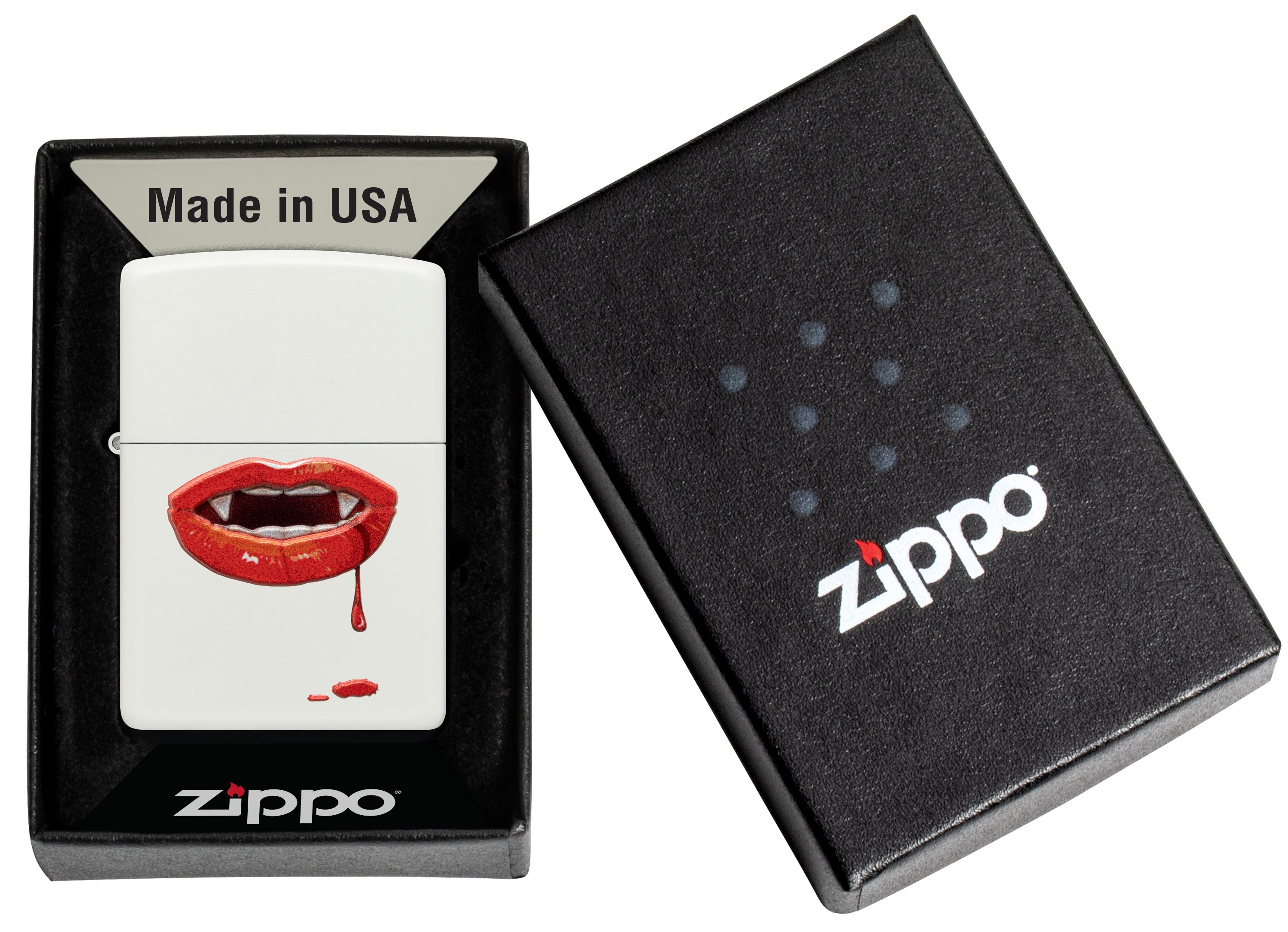 Front shot of Zippo Bejeweled Beetle Design High Polish Brass Windproof Lighter standing at a 3/4 angle.